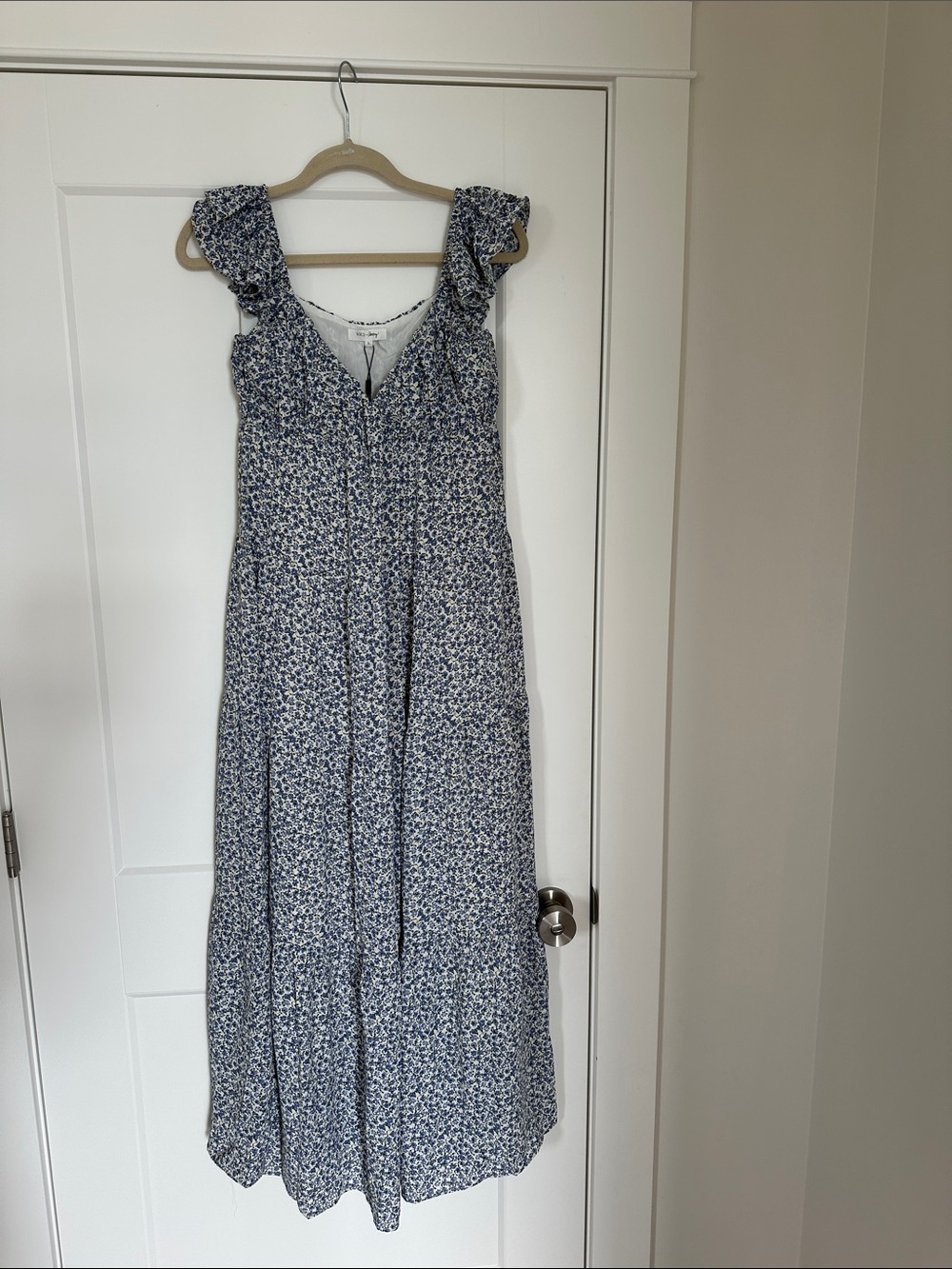 Blue Floral Maxi Dress Vici x Destiny